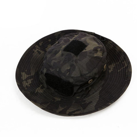 SYV Wide Brim Hat - Black Camo Elevated I - Seek Your Vision